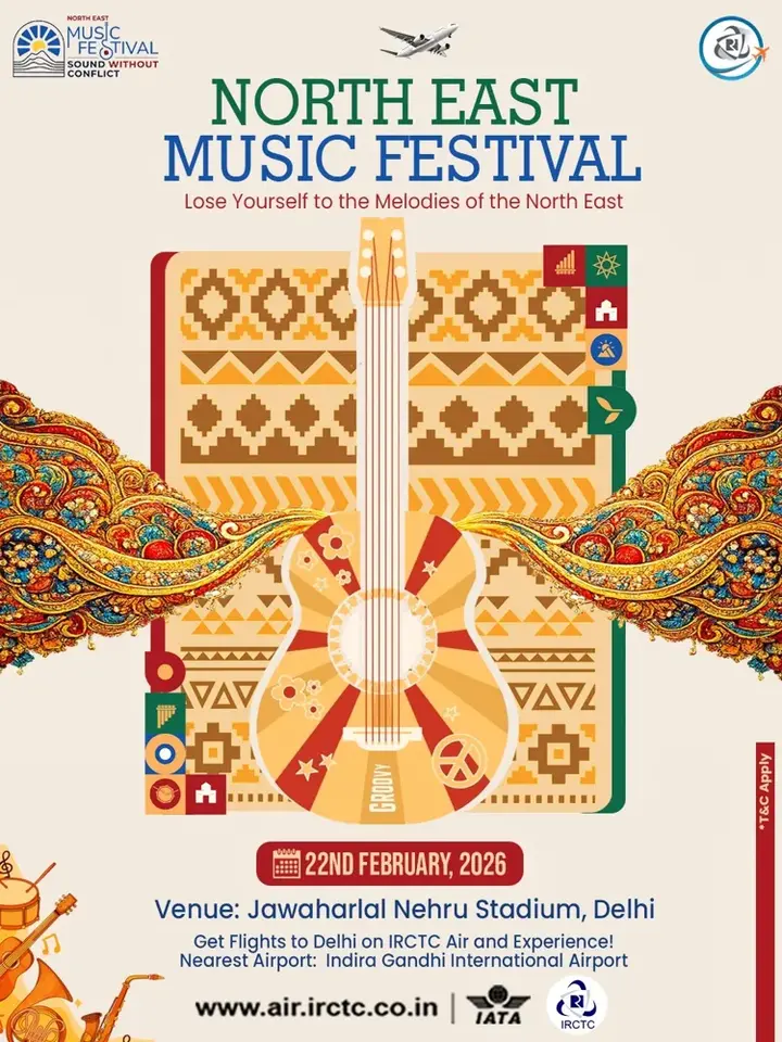 IRCTC Highlights Successful Hosting of North East Music Festival in New Delhi