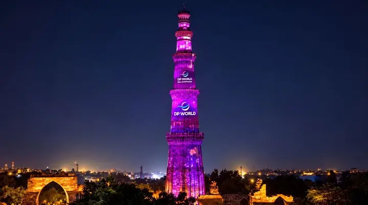 DP World Illuminates Qutub Minar Ahead of India Championship 2026