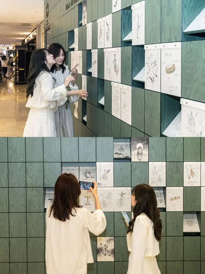 琳朝在围挡上办「画展」？