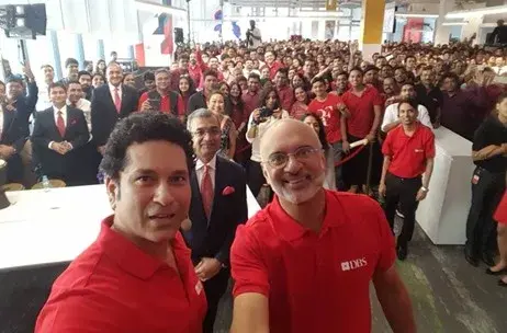 Percept ICE Manages the New Office Launch of DBS With Sachin Tendulkar